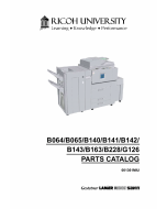 RICOH Aficio 1060 1075 2051 2060 2075 MP5500 MP6000 MP6500 MP7000 MP7500 MP8000 Parts Catalog