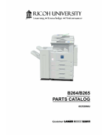 RICOH Aficio 3035 3045 B264 B265 Parts Catalog