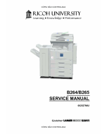 RICOH Aficio 3035 3045 B264 B265 Service Manual