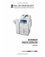 RICOH Aficio 3224C 3232C B156 B220 Parts Catalog