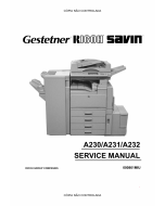 RICOH Aficio 340 350 450 A230 A231 A232 Service Manual