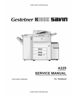 RICOH Aficio 550 650 A229 Service Manual