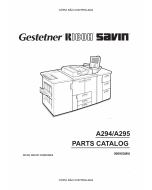 RICOH Aficio 850 1050 1085 1105 A294 295 Parts Catalog