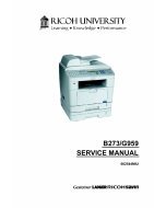 RICOH Aficio AC205 AC205L B273 G959 Service Manual