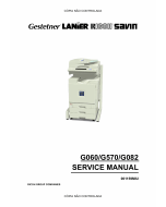 RICOH Aficio AP-3800C 3800CMF 3850C G060 G570 G082 Service Manual