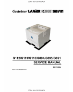 RICOH Aficio AP-410 410N 610B 4100 400N 600N G112 G113 G116 G094 G095 G096 Service Manual