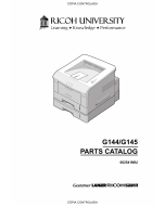 RICOH Aficio BP-20 BP20N G144 G145 Parts Catalog