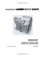 RICOH Aficio CL-7000 7000CMF G080 G367 Parts Catalog