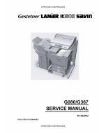 RICOH Aficio CL-7000 7000CMF G080 G367 Service Manual