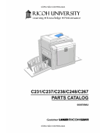 RICOH Aficio DX-3340 JP-1030 1230 3000 1235 C231 C237 C238 C248 C267 Parts Catalog