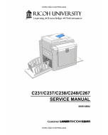 RICOH Aficio DX-3340 JP-1030 1230 3000 1235 C231 C237 C238 C248 C267 Service Manual