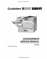 RICOH Aficio FT-4015 4018 3813 A219 A245 B019 Service Manual