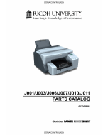 RICOH Aficio G-500 G700 GX3000 GX3050N J001 J003 J006 J007 J010 J011 Parts Catalog