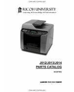 RICOH Aficio GX-3000S 3000SF 3050SFN Parts Catalog