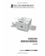 RICOH Aficio JP-730 735 C252 C261 Service Manual