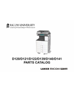 RICOH Aficio MP-2352SP 2852 3352 D120 D121 D122 D139 D140 D141 Parts Catalog