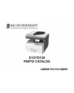 RICOH Aficio MP-301SP 301SPF D127 D128 Parts Catalog