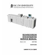 RICOH Aficio MP-9000 1110 1350 906EX 1106EX 1356EX B234 B235 B236 D101 D102 D103 Service Manual