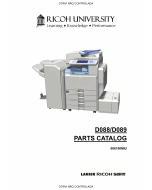 RICOH Aficio MP-C4501 C5501 D088 D089 Parts Catalog