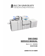 RICOH Aficio MP-C6501SP C7501SP D081 D082 Service Manual