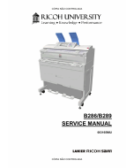 RICOH Aficio MP-W2400 W3600 B286 B289 Service Manual