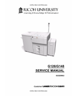 RICOH Aficio SP-9100DN AP900 G126 G148 Service Manual