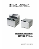 RICOH Aficio SP-C240DN C242DB C240SF C242SF M095 M096 M099 M100 Service Manual