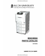 RICOH Aficio SP-C430DN C431DN M065 M066 Parts Catalog