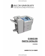 RICOH Aficio SP-C820DN C821DN G188 G189 Parts Catalog