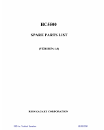 RISO HC 5500 Parts List Manual