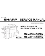 SHARP MX 4100 4101 5000 5001 N Service Manual