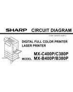 SHARP MX B400 B380 C400 C380 P Circuit Diagrams