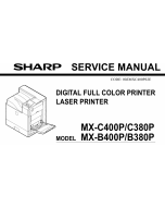 SHARP MX B400 B380 C400 C380 P Service Manual