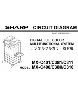 SHARP MX C310 C311 C380 C381 C400 C401 Circuit Diagrams