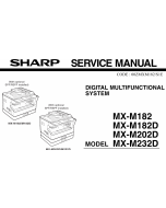 SHARP MX M182 182D 202D 232D Service Manual