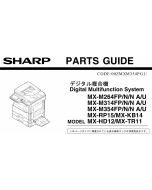 SHARP MX M264 314 354 U-N-FP Parts Manual