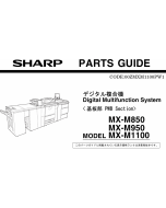 SHARP MX M850 M950 M1100 PWB Parts Manual