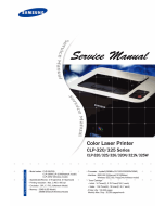 Samsung Color-Laser-Printer CLP-320 325 326 320N 321N 325W Parts and Service Manual