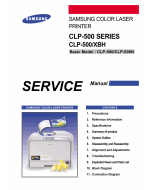 Samsung Color-Laser-Printer CLP-500 Series Parts and Service Manual