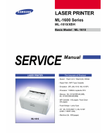 Samsung Laser-Printer ML-1600 1610 Parts and Service Manual