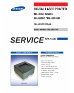 Samsung Laser-Printer ML-2850 2850D 2851ND Parts and Service Manual