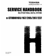 TOSHIBA e-STUDIO 165 167 205 207 237 Service Manual