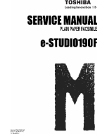 TOSHIBA e-STUDIO 190F Service Manual