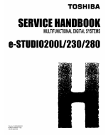TOSHIBA e-STUDIO 200L 230 280 Service Handbook