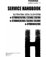 TOSHIBA e-STUDIO 2020c 2320c 2820c 2830c 3520c 3530c 4520c Service Handbook