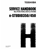 TOSHIBA e-STUDIO 350 450 Service Handbook