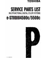 TOSHIBA e-STUDIO 4500C 5500C Parts Manual