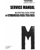 TOSHIBA e-STUDIO 555 655 755 855 Service Manual