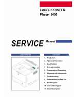Xerox Phaser 3450 Parts List and Service Manual
