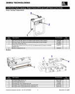 Zebra Label 110PAX3 Parts Catalog